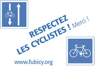 Respectez les cyclistes