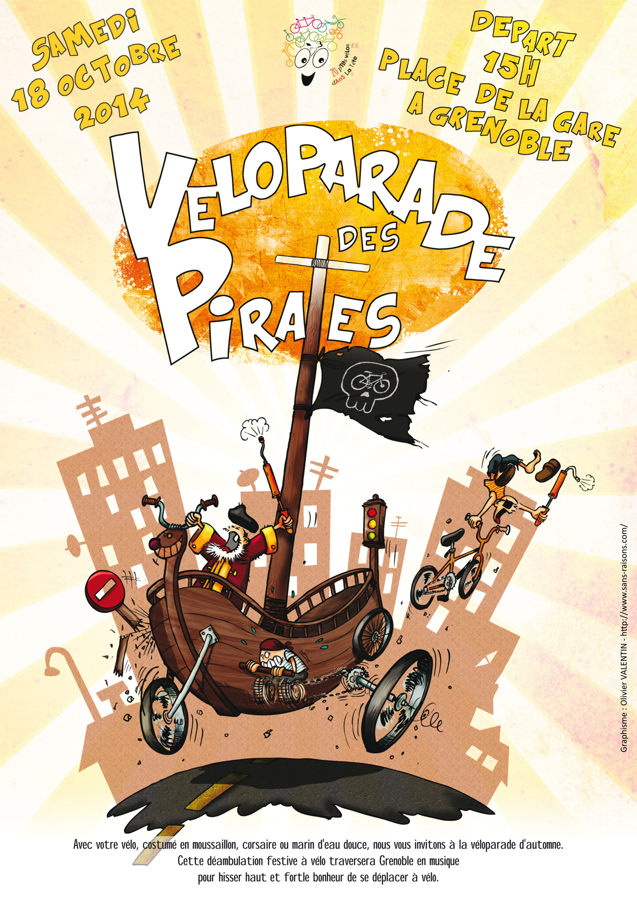 uN p’Tit véLo dAnS La Tête – Véloparade des pirates