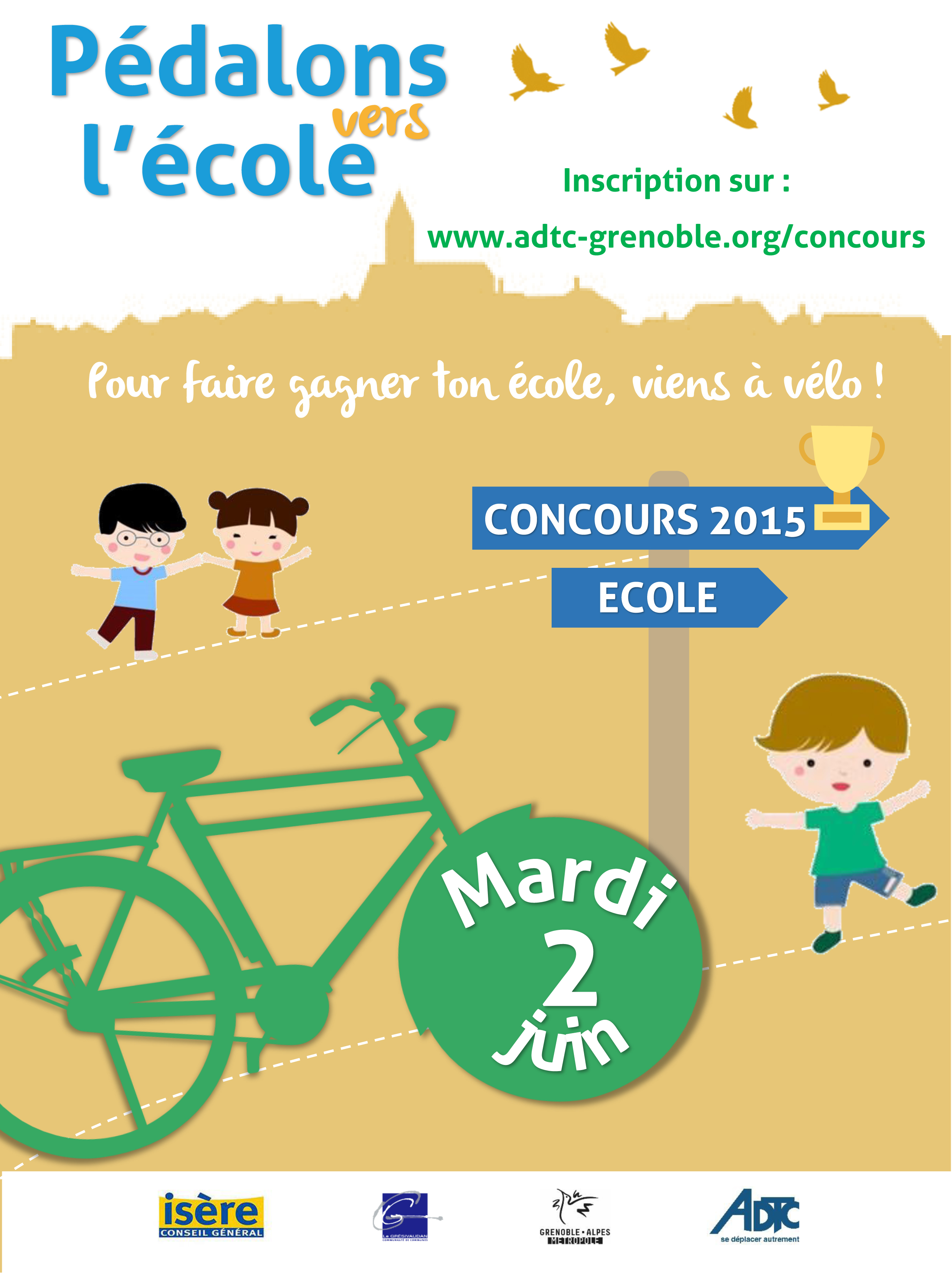 Concours 2015 “A l’école et au collège à vélo”