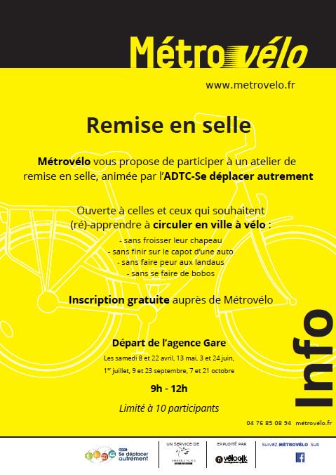 Atelier de remise en selle MétroVélo