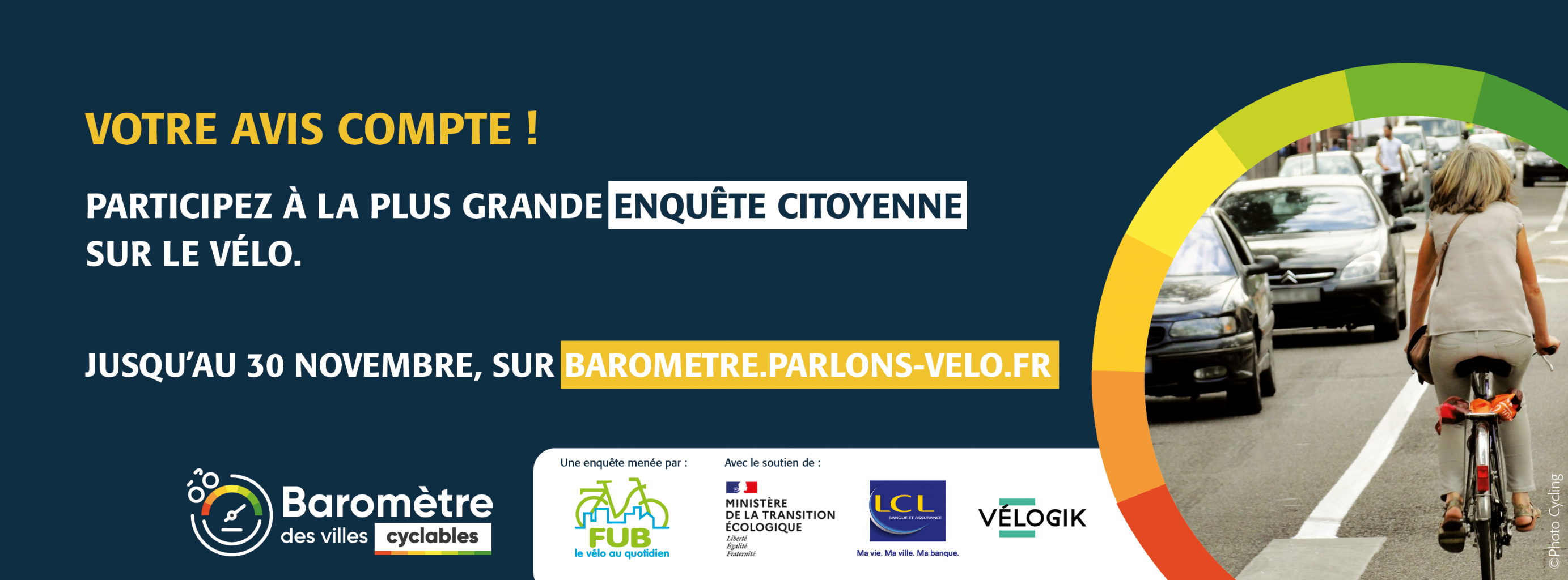 CP ADTC : 3e baromètre des villes cyclables, votre commune est-elle cyclable ?