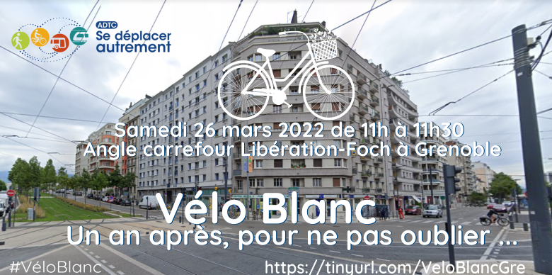 Commémoration “Vélo Blanc” Samedi 26 mars 2022 11h-11h30 Grenoble