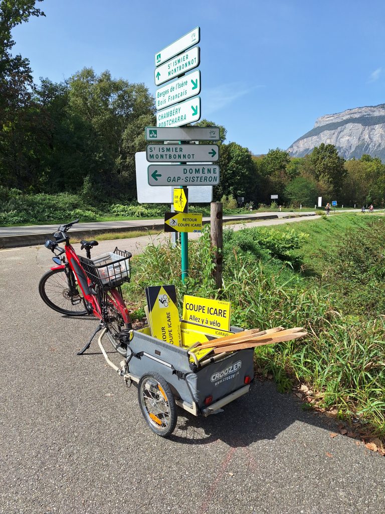 Jalonnement vélo coupe Icare