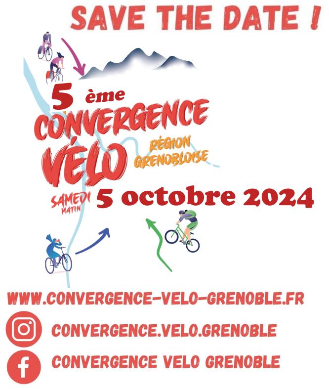 CP ADTC – Parlons-Y Vélo – Alternatiba : La convergence vélo de la région grenobloise revient le 5 octobre 2024 !